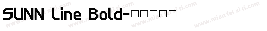 SUNN Line Bold字体转换